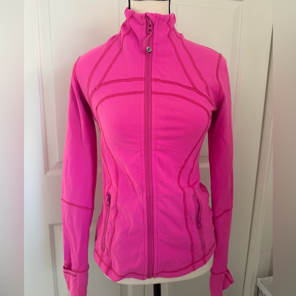 Lululemon neon pink define Women’s Pink Zip-Up Active Jacket-6